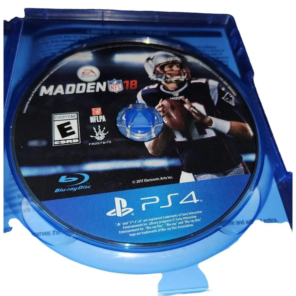 lot of 2 Playstation 4 games, Madden NFL 18 and street fighter